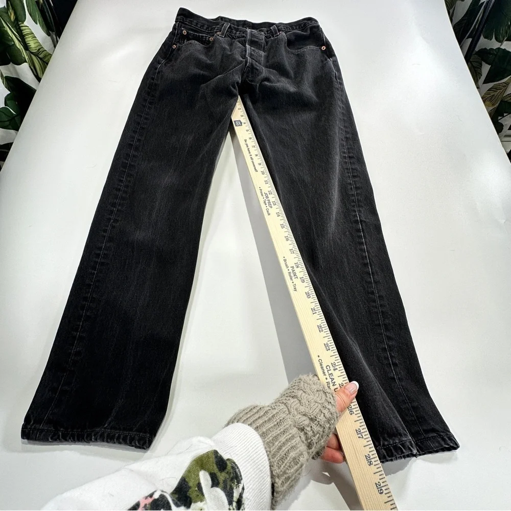 Levi’s 501 90s / Y2K Vintage Black Button Fly Straight Leg Denim